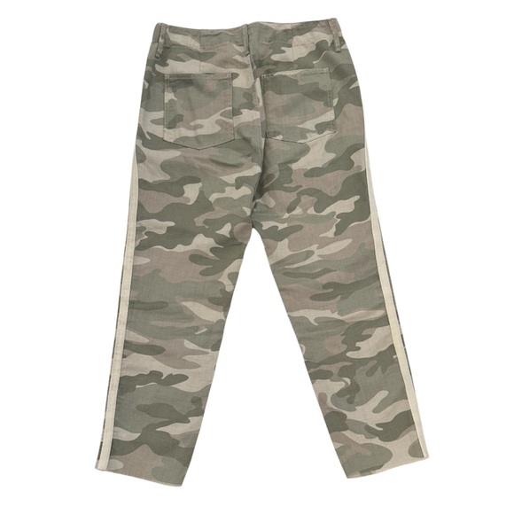 Mother Denim The Shaker Chop Crop Fray Desert Print Camo Cropped Pants, Size 27 - Picture 7 of 15